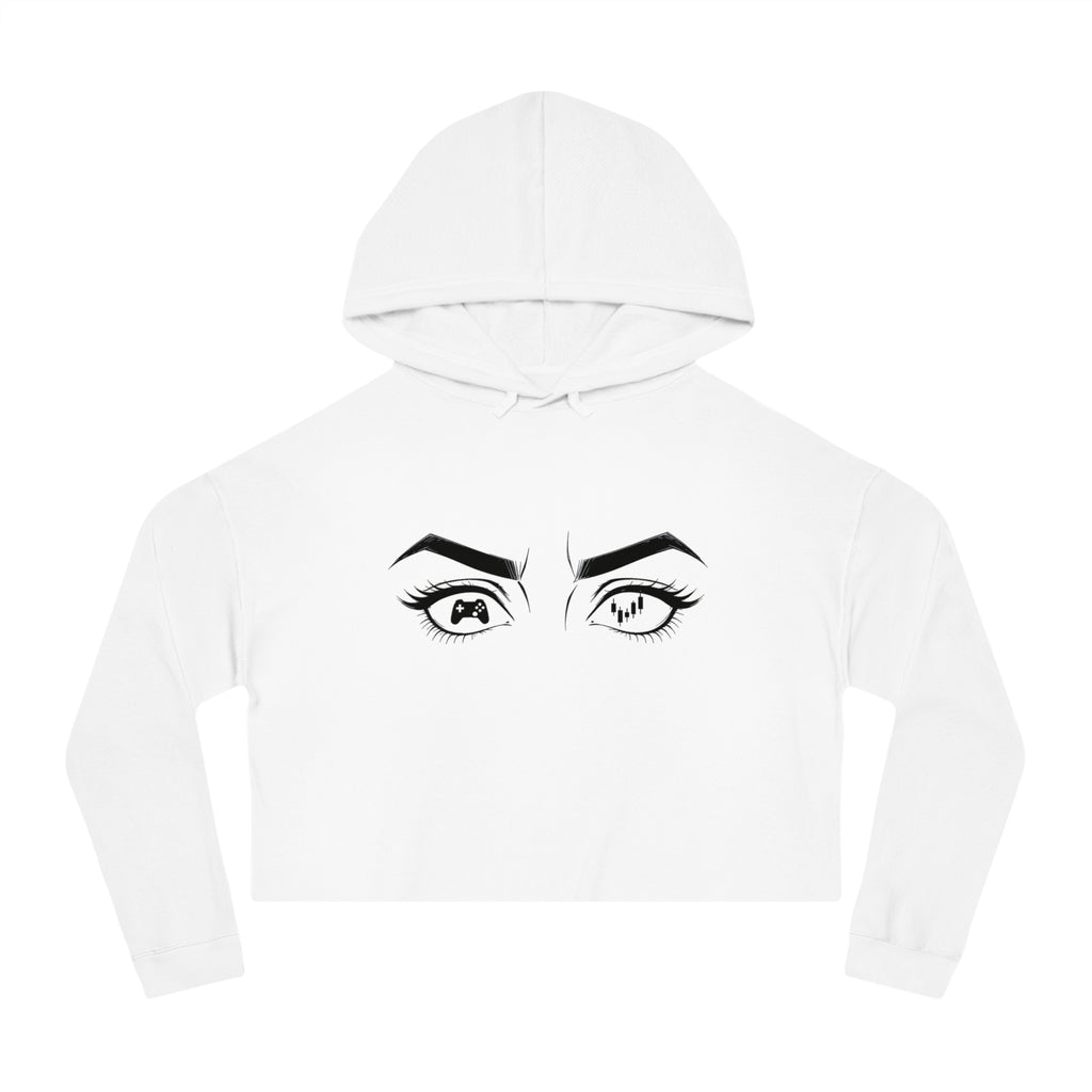 Nerd Star Cropped Hooded Sweatshirt