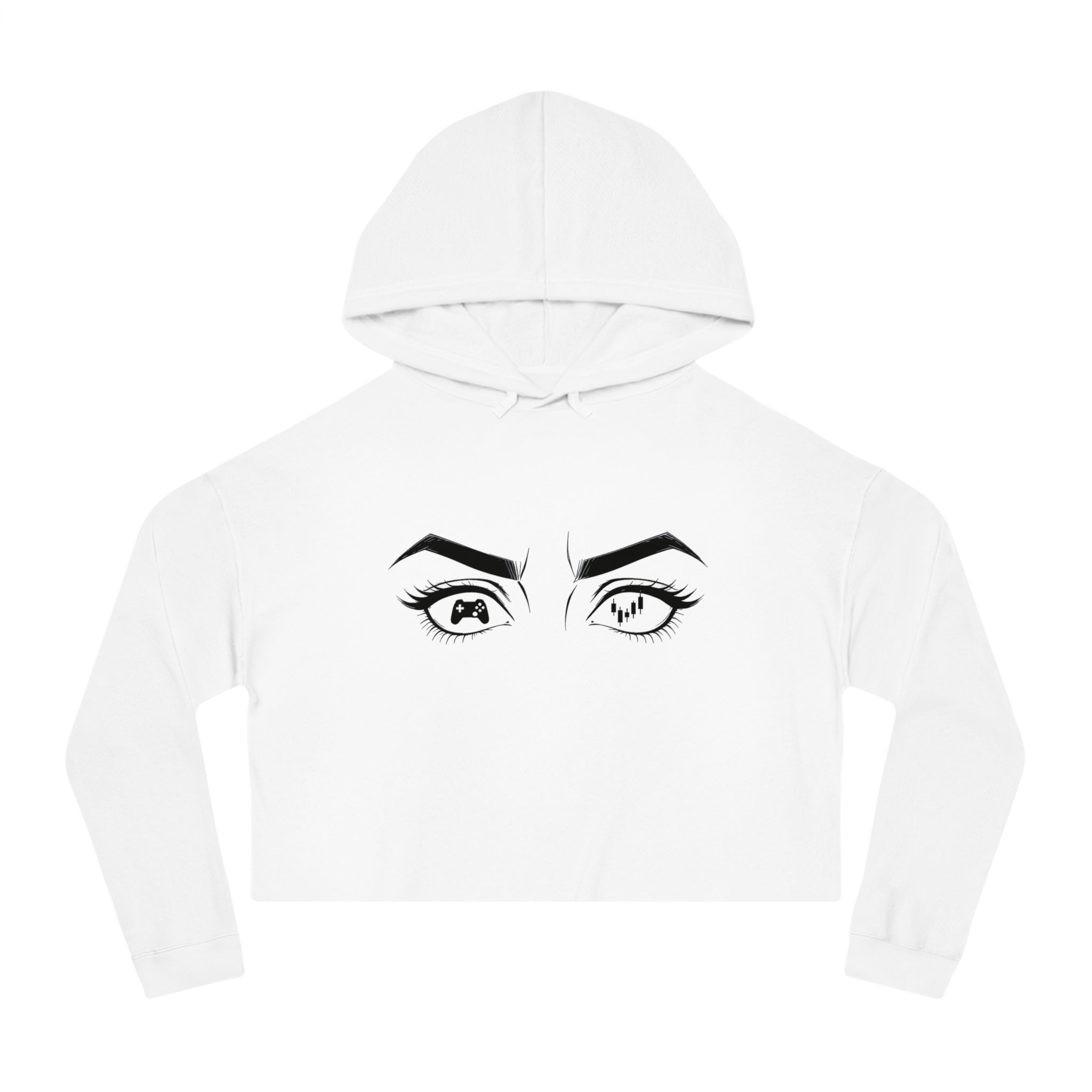 Nerd Star Cropped Hooded Sweatshirt