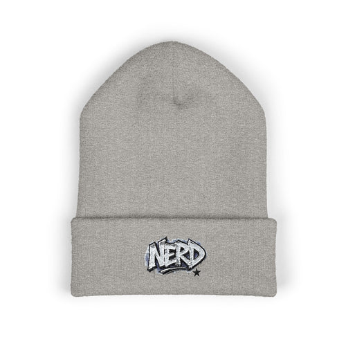 Nerd Star Cuffed Beanie (Embroidery)
