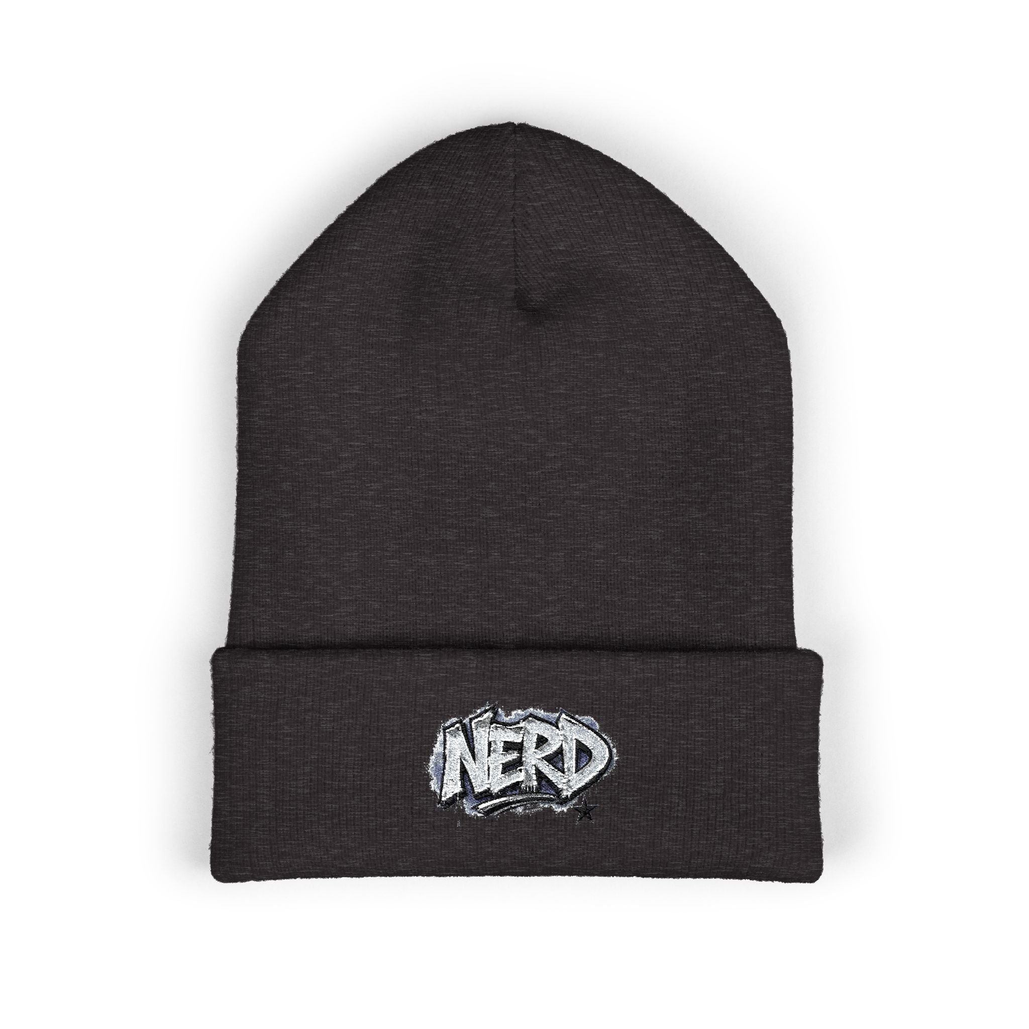 Nerd Star Cuffed Beanie (Embroidery)